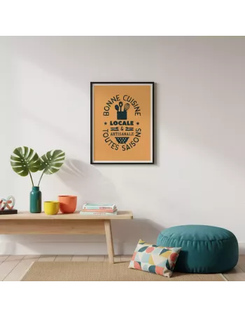 Cuisine Locale - Affiche vintage 30x40cm - Derrière La Porte 2