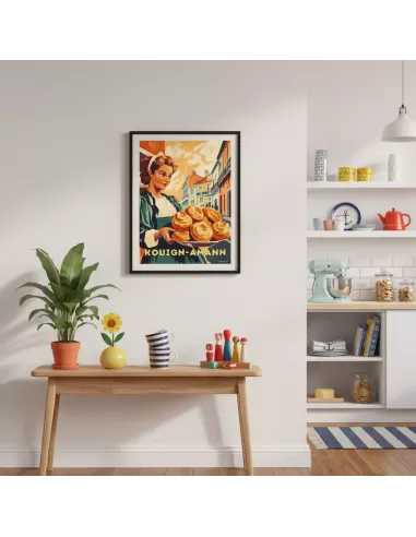 Affiche décoration murale "Kouign-Amann" - 30x40cm - Derrière La Porte