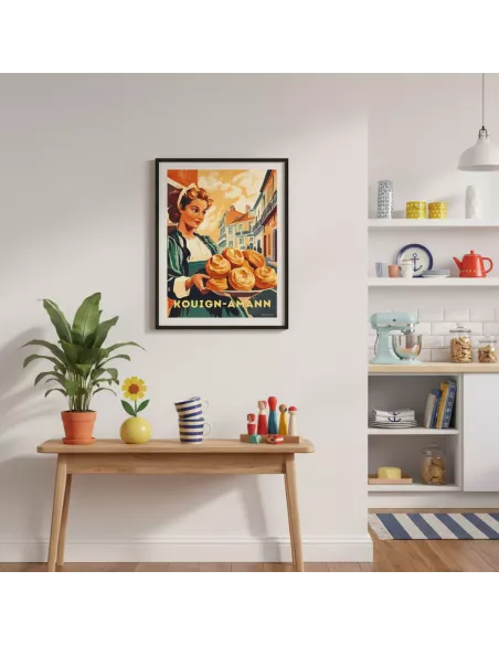 Affiche décoration murale "Kouign-Amann" - 30x40cm - Derrière La Porte