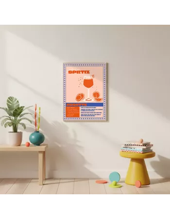 Affiche décoration murale "Spritz" - 30x40cm - Derrière La Porte 2