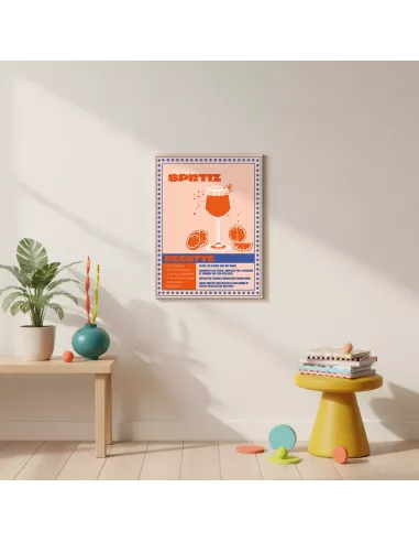Affiche décoration murale "Spritz" - 30x40cm - Derrière La Porte