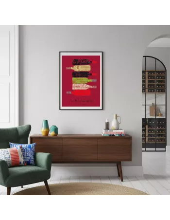 Affiche décoration murale "J'ai de la bouteille" - 30x40cm - Derrière La Porte 2
