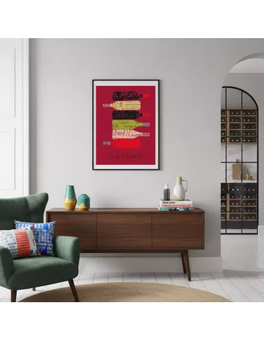 Affiche décoration murale "J'ai de la bouteille" - 30x40cm - Derrière La Porte