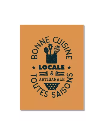 Cuisine Locale - Affiche vintage 30x40cm - Derrière La Porte