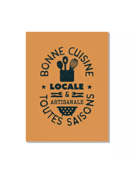 Cuisine Locale - Affiche vintage 30x40cm - Derrière La Porte