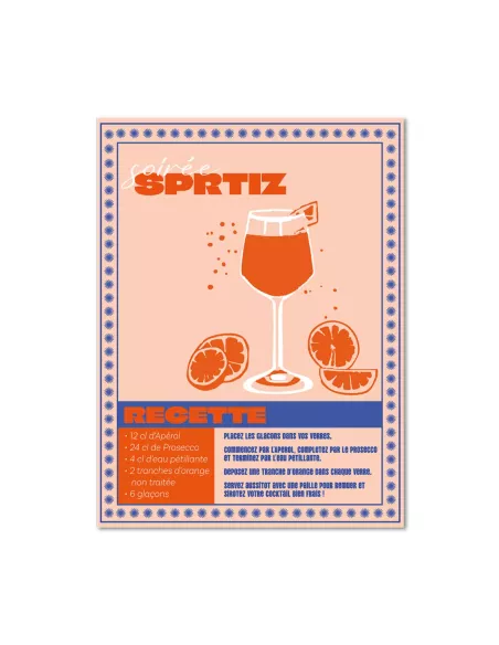 Affiche décoration murale "Spritz" - 30x40cm - Derrière La Porte