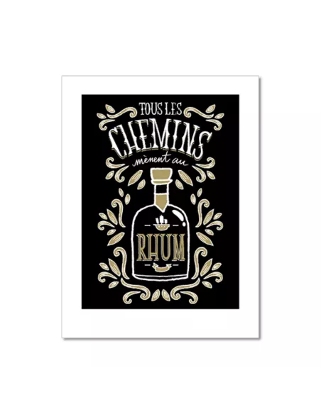 Affiche décoration murale "Tous les chemins" - 30x40cm - Derrière La Porte