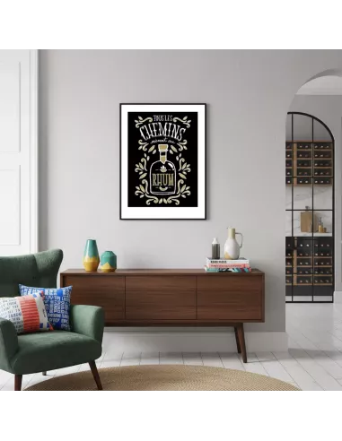 Affiche décoration murale "Tous les chemins" - 30x40cm - Derrière La Porte