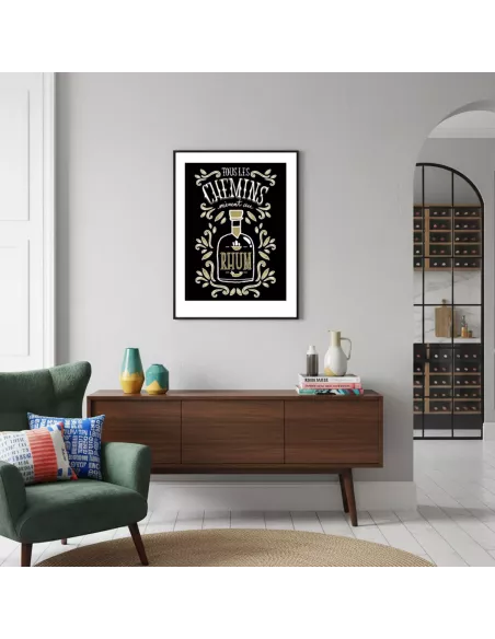 Affiche décoration murale "Tous les chemins" - 30x40cm - Derrière La Porte