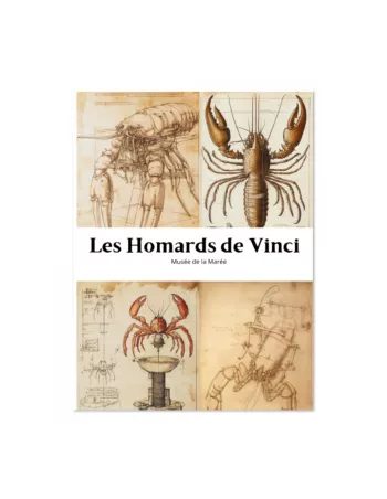 Affiche décoration murale "Les homards de Vinci" - 30x40cm - Derrière La Porte