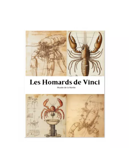 Affiche décoration murale "Les homards de Vinci" - 30x40cm - Derrière La Porte