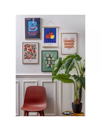 Porte-affiche magnétique en bois - Derrière la porte 2