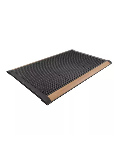 Tapis d'extérieur Luxe en aluminium et teck 90 x 60 cm - Rizz - 4 Couleurs
