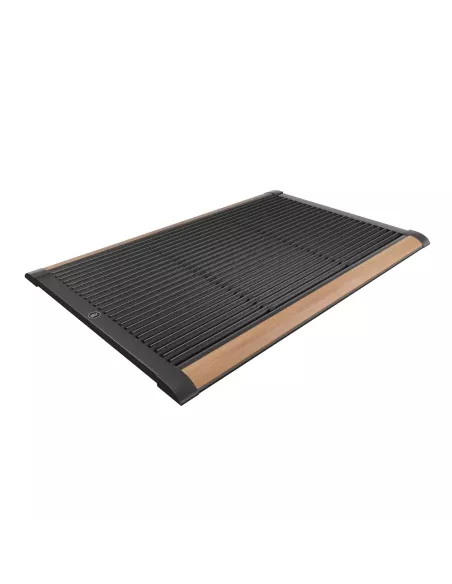 Tapis d'extérieur Luxe en aluminium et teck 90 x 60 cm - Rizz - 4 Couleurs
