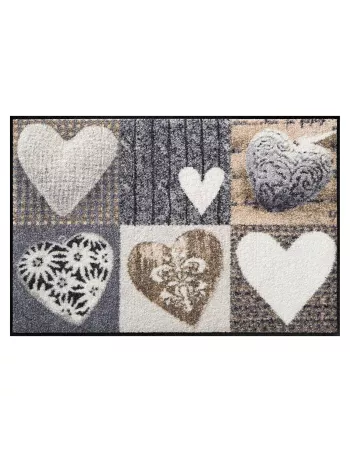 Tapis Entrée original Farandole de Cœurs 75x120cm - Salonloewe
