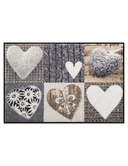 Tapis Entrée original Farandole de Cœurs 75x120cm - Salonloewe