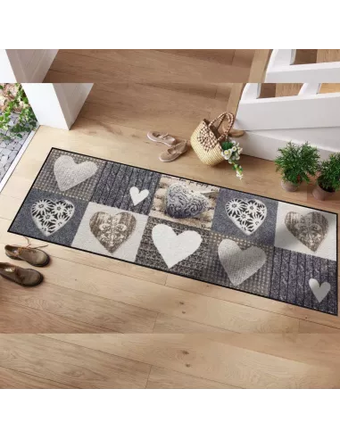 Tapis Farandole de Cœurs 60 x 180 cm - Salonloewe