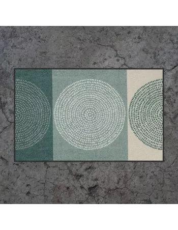 Tapis d'entrée moderne Nestor - Beige & Vert 75 x 120 cm - Salonloewe 2