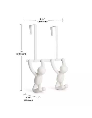 Patère Porte Buddy OTD Double Hook Blanc - Umbra