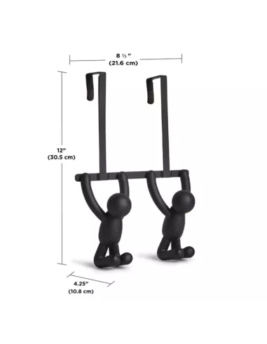 Patère Porte Buddy OTD Double Hook Noir - Umbra