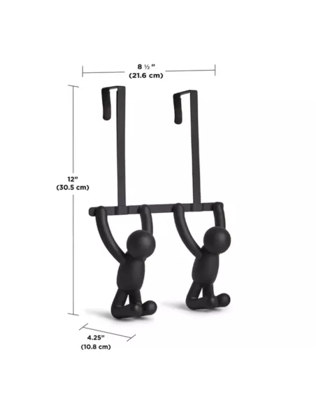 Patère Porte Buddy OTD Double Hook Noir - Umbra