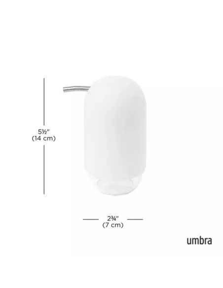 Distributeur de Savon Touch 236ml Blanc - Umbra