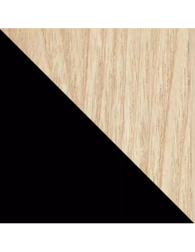 Patère murale Miroir - 1 Crochet - Hub bois clair et caoutchouc - Umbra