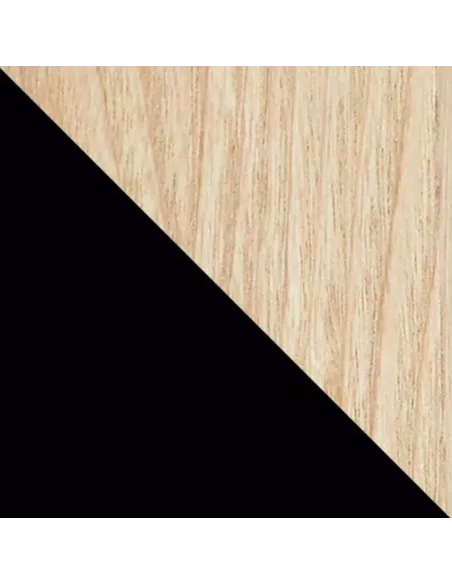 Patère murale Miroir - 1 Crochet - Hub bois clair et caoutchouc - Umbra