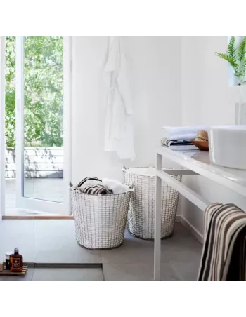 Panier à Linge Classic 65 - Blanc Acier Galvanisé 2