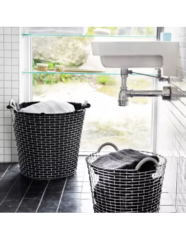 Panier à Linge Classic 65 - Blanc Acier Galvanisé