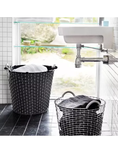 Panier à Linge Classic 65 - Blanc Acier Galvanisé