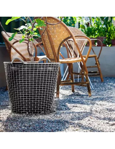 Panier à Linge Classic 65 - Blanc Acier Galvanisé