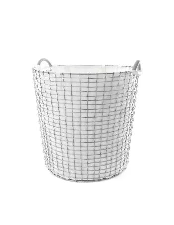Panier à Linge Classic 65 - Blanc Acier Galvanisé
