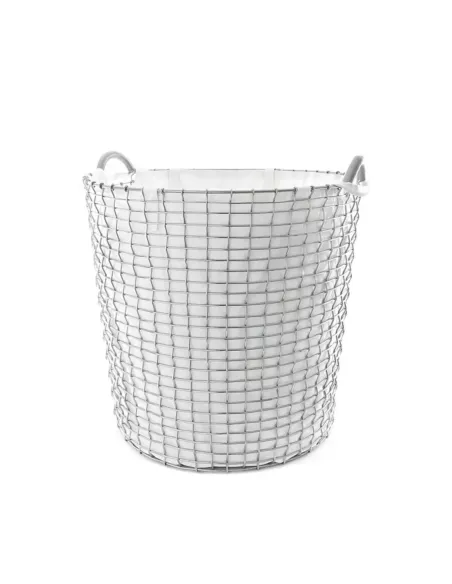 Panier à Linge Classic 65 - Blanc Acier Galvanisé
