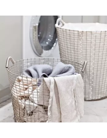Panier à Linge Classic 80 - Blanc Acier Galvanisé 2