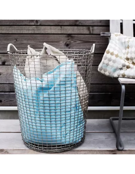 Panier à Linge Classic 80 - Blanc Acier Galvanisé