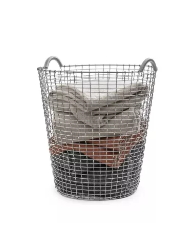 Panier à Linge Classic 80 - Blanc Acier Galvanisé