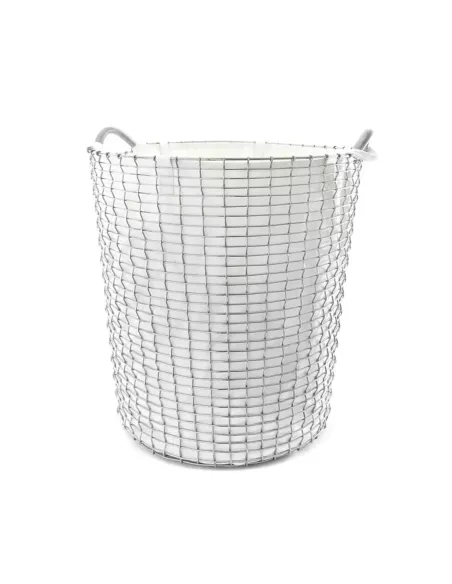 Panier à Linge Classic 80 - Blanc Acier Galvanisé