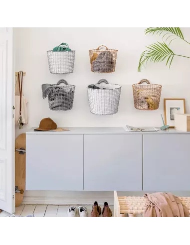 Panier Rangement Mural Métal Bin 16 Inox - Acier inoxydable