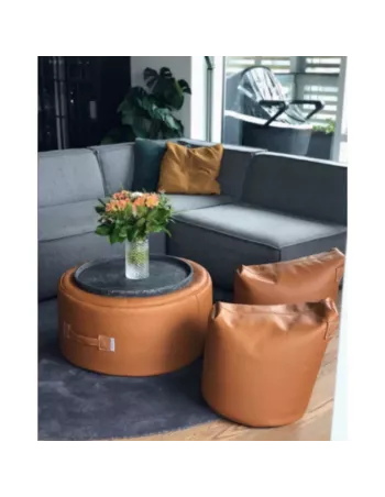 Pouf Satellite cuir 2
