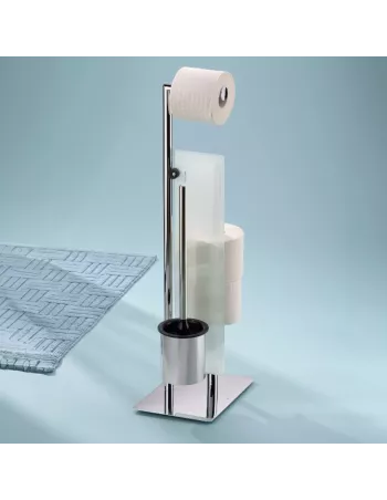 Set WC 3 en 1 Style Métal Chromé Brillant 2