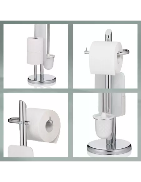 Set WC Ken Métal Chromé Brillant