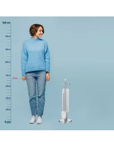 Set WC Ken Métal Chromé Brillant