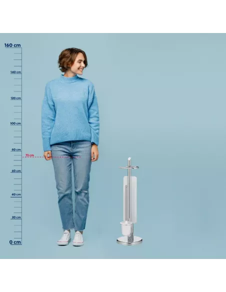 Set WC Ken Métal Chromé Brillant