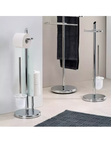 Set WC Ken Métal Chromé Brillant