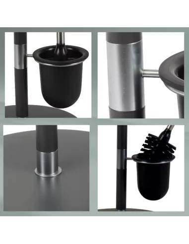 Serviteur WC Noir Sinerio