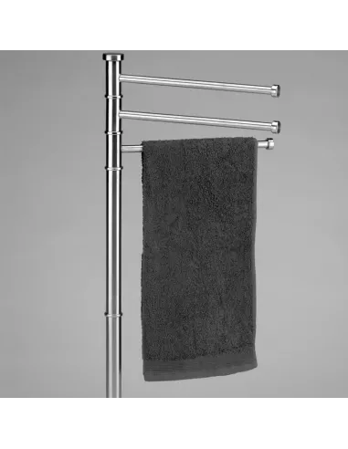 Porte Serviette Sur Pied 3 Barres Swing Inox Mat