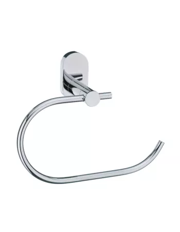 Porte Serviette Mural Rond Inox Brillant Lucido 2