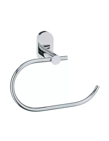Porte Serviette Mural Rond Inox Brillant Lucido