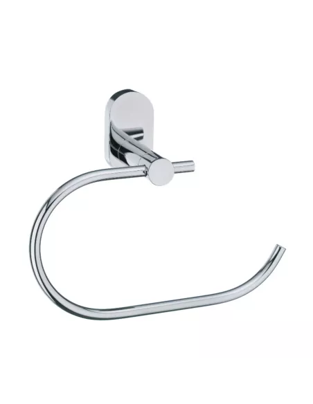 Porte Serviette Mural Rond Inox Brillant Lucido